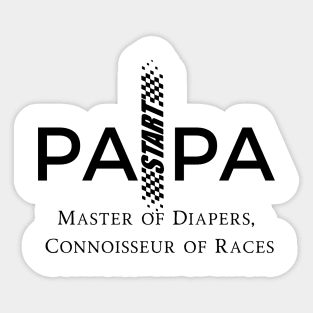 Papa Master of diapers and races, F1  fan Sticker